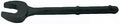 Open End Tubular Wrench 1 1/4 Inch With Optional Handle, black heavy duty tool for quick nut tightening, displayed in a horizontal view