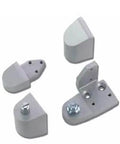 Armalite Pivot for Commercial Storefront Doors in Aluminum Silver, Right Hand, Duronotic Finish, Ball Bearing Design, Set of Hinges