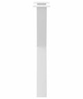 Adjustable Dining Table Legs Two Pack Heavy Duty Powder Coated Steel Desk Legs With Levelers White Finish 50x73 Cm