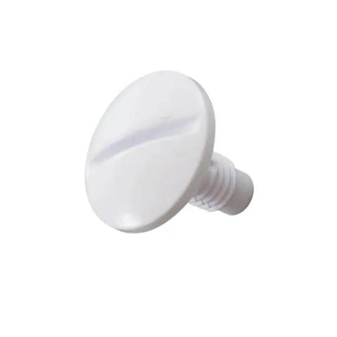 4 Piece White Wheel Screws For Polaris 180 And 280 Pool Cleaner Replacement Parts with a round white head for wheel attachment.