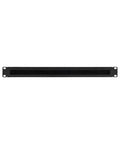 1U Rack Mount Cable Management Panel With Brush Slot For Clean Cable Entry For 19 Inch Racks Or Cabinets, Black, Heavy Duty Steel