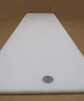 Tough As Nails White UHMW Polyethylene Sheet Five Sixteenth Inch Thick Twelve By Forty Eight Inches Standard Heavy Duty