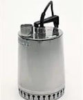 Heavy Duty 1/2 Horsepower Submersible Sump Pump With 10 Foot Cord, stainless steel design for reliable basement drainage.