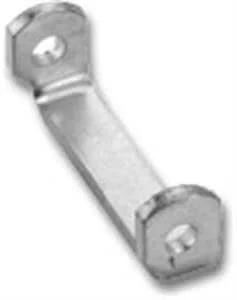 Weld on steel hinge butt for trailer doors, extruded aluminum, side view, corrosion resistant, designed for heavy duty swing doors.