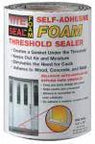 Snug Fit Self Adhesive Foam Door Threshold Seal Strip Pack Of Twelve Peel And Stick Tape for sealing gaps and drafts.