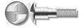 Tamper Resistant Security Shoulder Screws Size Ten Twenty Four One And One Sixteenth Inch Truss Head One Way Slotted Drive Steel Chrome Plated