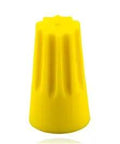 Hardcore Slick Twist On Wire Connectors For 10 To 22 AWG Electrical Wiring 600 Volt Rated Yellow Caps, single yellow connector image.