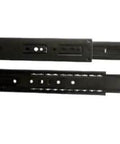 Full Extension Ball Bearing Drawer Slides 100 Lb Capacity 22 Inch Black Finish Pair For Beefy Heavy Duty Drawers Smooth Glide