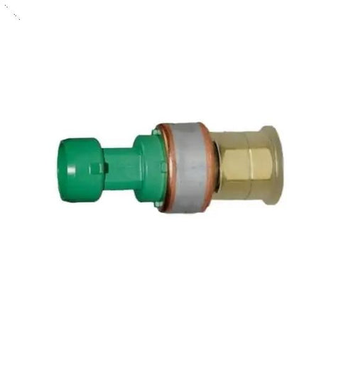 Straight Swap High Voltage Sensor For Nsk Be020i U005 And 00PPG000002000 showing green connector and brass body.