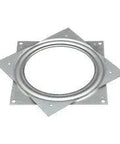 Six Inch Lazy Susan Bearings Heavy Duty Swivel Plates With Five Hundred Pound Load Rating Smooth As Butter Rolling Action Quality Pack Of Three Hundred Units - silver swivel plate with a circular groove.