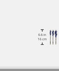 IRWIN wood drill bits, 3-piece set, blue-coated, 6.6 in long.