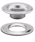 Nickel Plated Sheet Metal Grommet And Washer Set 1,440 Pieces Heavy Duty Durable And Reliable For Metalworking Hole Size Nine Thirty Second Inch