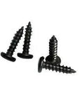 M1.7x4 Black Miniature Phillips Round Head Self Tapping Screws for electronics and DIY projects, durable black zinc finish
