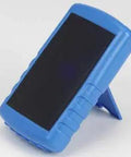 Knockout Pack Of Three Black Abs Project Boxes For Diy Electronics And Circuit Prototyping Featuring Smooth Flush Tops No Sweat Snap Battery Doors And Compact Hand Held Fit For Stress Free Builds And Sweet Setups, blue color, upright position.