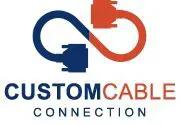 Custom Cable Connection logo featuring an infinity symbol, representing flexibility and connectivity in cable solutions.