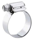 Hose clamp with stainless screw, Breeze 9412 Aero-Seal liner clamp, fits 17–32 mm diameter.