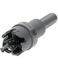 IDEAL carbide hole cutter head with smooth-start pilot bit and hex shank, 1 of 4-piece kit