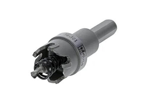 IDEAL carbide hole cutter head with smooth-start pilot bit and hex shank, 1 of 4-piece kit