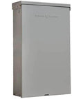 Side view of 125A Main Breaker Outdoor Load Center 120/240V AC, 12-Space 24-Circuit Surface Mount Panel, NEMA 3R Copper Bus