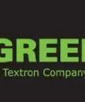 Greenlee logo on black background, featuring a green 'G' inside a diamond and the text 'A Textron Company' below.