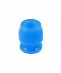 Swivel seal ring for waterjet intensifier pump, blue, front view