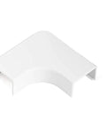 20 Pack Cable Raceway L Connectors Right Angle 90 Degree Flat L Type for clean cable management, white ABS construction, product view