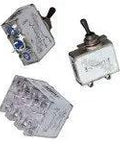 Built Tough Hydraulic Magnetic Circuit Breaker 2 Pole 5 Amp Panel Mount Electrical Switch with toggle and circuit design.