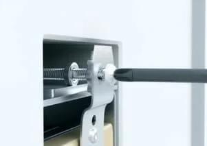 Adjustable Outlet Spacer 10 Pack Kit With Micro-Adjustable Patented Catch Pin Design For Precise Wall Plate Alignment close-up