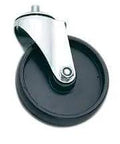 5 Inch Polyolefin Caster Wheel With Swivel Stem For Steel Convertible Hand Trucks Replacement One And A Quarter Inch Stem Three Eighths Inch NC Thread Plain Or Ball Bearing