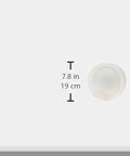 Heavy Duty Six Inch Surface Mount Acrylic Opal Led Ceiling Light Fixture Delivers Straight Fire Brightness With No Fuss Direct Wire Dimming In A Clean 3000k Warm White Finish Built Tough For Wet Spots displayed with a hand illustration for size reference.