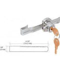 Tamper Proof Sliding Glass Door Lock With Standard Ratchet Bar Chrome Finish For Quarter Inch Glass Fits All Types Of Glass Sliding Doors