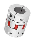 Aviation Aluminum Shaft Coupling With 12.7 To 19mm Bore 35mm Diameter And 50mm Length Plum Shaped Top Wire Clamp