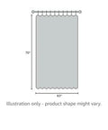 Diagram of Extra Wide 70x63 Inch Blackout Curtains Set Of 2 Panels With Tiebacks Rod Pocket Thermal Insulated Room Darkening Drapes