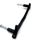 Black Zinc Alloy Twig Branch Cabinet Knobs 96mm Center To Center 120mm Overall Length with screws