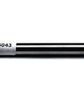 Side view of Resharpened Carbide Tipped Chucking Reamer 0.5043 x 0.436 Inch 6 Straight Flute RHC 7/16 Inch Loc 7-3/4 Inch Overall Length Pro Grade.