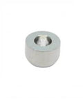Poppet valve spare part for waterjet machine, cylindrical metal component with central bore, front view.