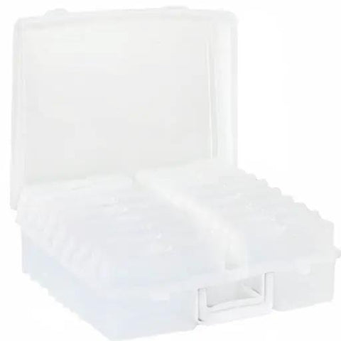 Keep Your Photos Shipshape And Stashed With This Roomy Storage Box Featuring Sixteen Secure Snap Covers For 4X6 Prints Greeting Cards Stickers And Craft Gear To Hold Your Essentials Neat As A Pin Always