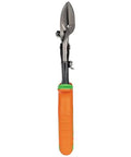 Klein Tools 2401R right-cutting offset aviation tin snips with forged blade and orange handle