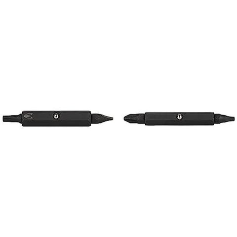 Impact Rated 11-in-1 Multi Bit Screwdriver And Nut Driver With Phillips Slotted Square And Torx Bits, black interchangeable components
