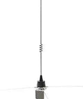 Ground Plane NMO Mount Kit with Four 21 Inch Radials and SO239 Connector, mounted on a base, designed for 2 inch poles or pipes.