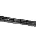 Double-end threaded stud, 1/2-13 threads, 4 in overall length, black oxide finish, pack of 2