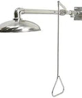 Emergency Shower Station With Horizontal Mount Drench Head Pro Grade Eye Wash Compatible NPT Thread 304 Stainless Steel
