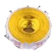 Top view of a 20 Piece Top Shelf Smd Round Nut featuring copper tinned plating for PCB surface mount circuits.