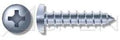 12-11 X 3/8 Self-Tapping Screws Pan Phillips Drive Type A Steel Zinc Plated Full Thread Built Tough For Wood And Metal Quick-Bit Projects SAE J933 Rockwell C45 Min Bulk 7000 Pieces