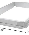 Half Size Aluminum Sheet Pan Extender With 2 Inch High Walls Flat Top Edges For Easy Grip Stackable Built To Last For Daily Commercial Use