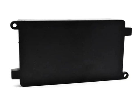 Heavy Duty Abs Plastic Enclosure Solid Rugged Dustproof Junction Box With Screw Tight Lid Kickass Black Project Housing For Electronics Wiring Diy Projects, side view.
