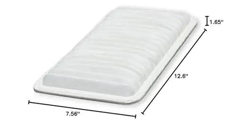 Engine Air Filter Replacement That Fits Toyota Camry 2002-2006, Highlander 2001-2013, Sienna, Solara, Lexus RX330 ES330 2004-2006, RX350 2007-2009, ES300 2002-2003 CA9360, dimensions shown