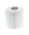 White Steel Fire Sprinkler Split Cup Escutcheon For Half Inch Npt Heads Quick Replace Wall Plate without drain hassle, sleek design.