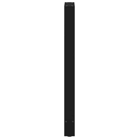 Adjustable Metal Table Legs Pack Of Two Sturdy Steel Bases With Self Leveling Floor Savers And Durable Powder Coated Finish side view