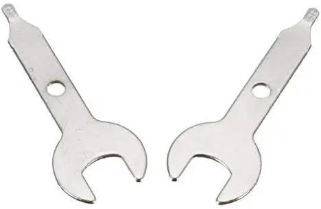 Two Pack Stainless Steel Collet Wrench Keys For Rotary Tools Three Eighths Inch Nut Spanner Precision Engraving Equipment Tool Set